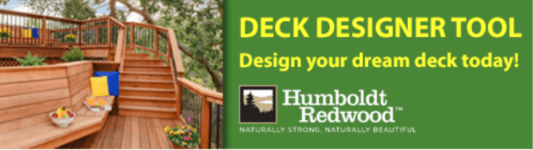 Free Humboldt Redwood Online Deck Designer Tool for Do-It-Yourselfers