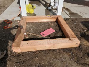How to build a raised garden bed Step 3