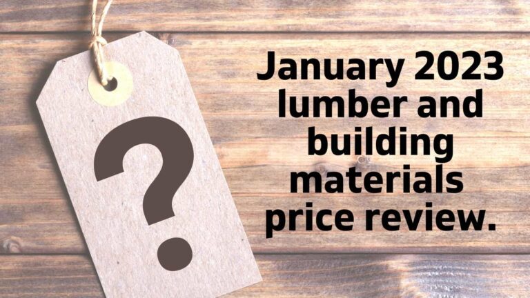 Front Range Lumber January 2023 lumber price review