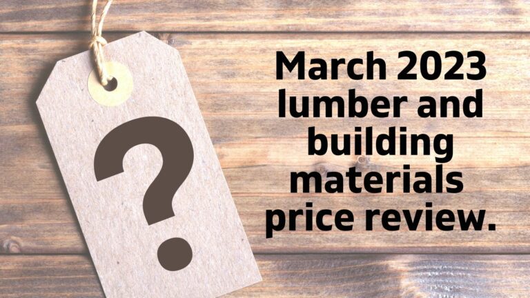 Front Range Lumber March 2023 lumber price review